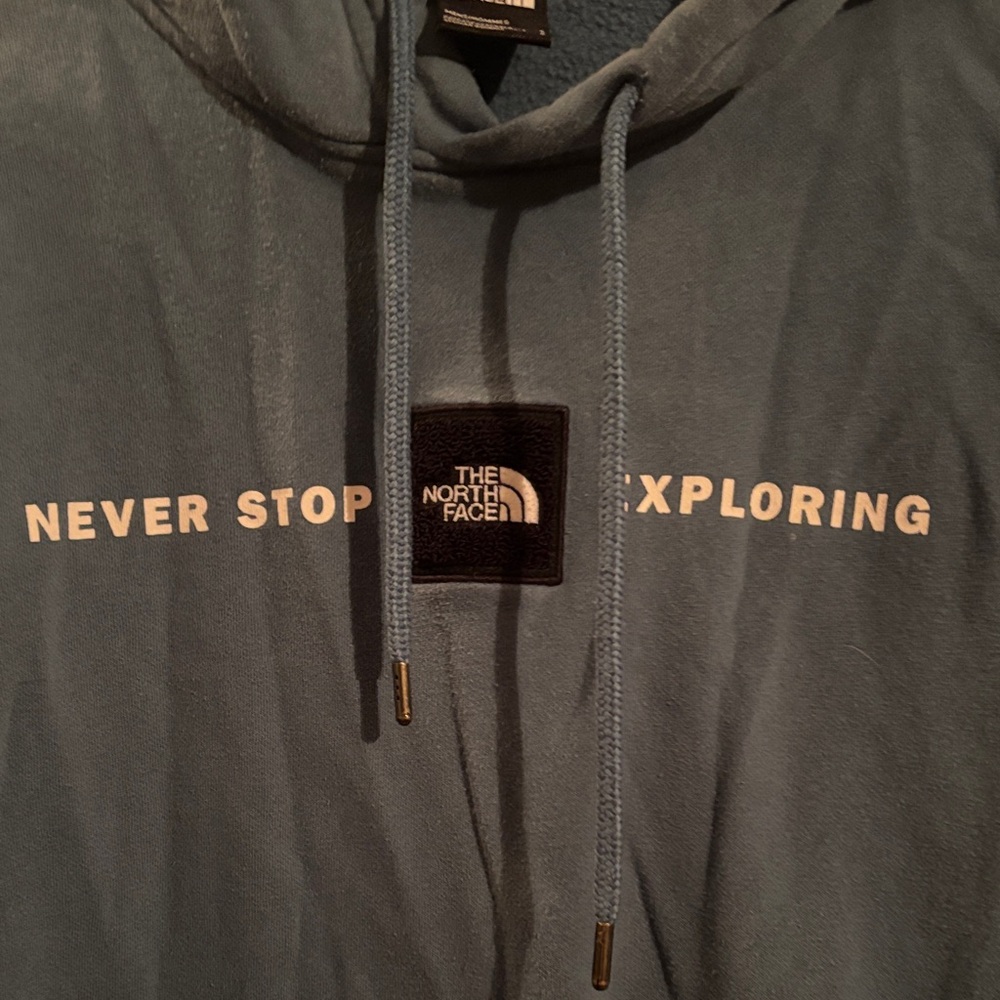 The North Face Men's Teal Hoodie - Picture 3 of 7